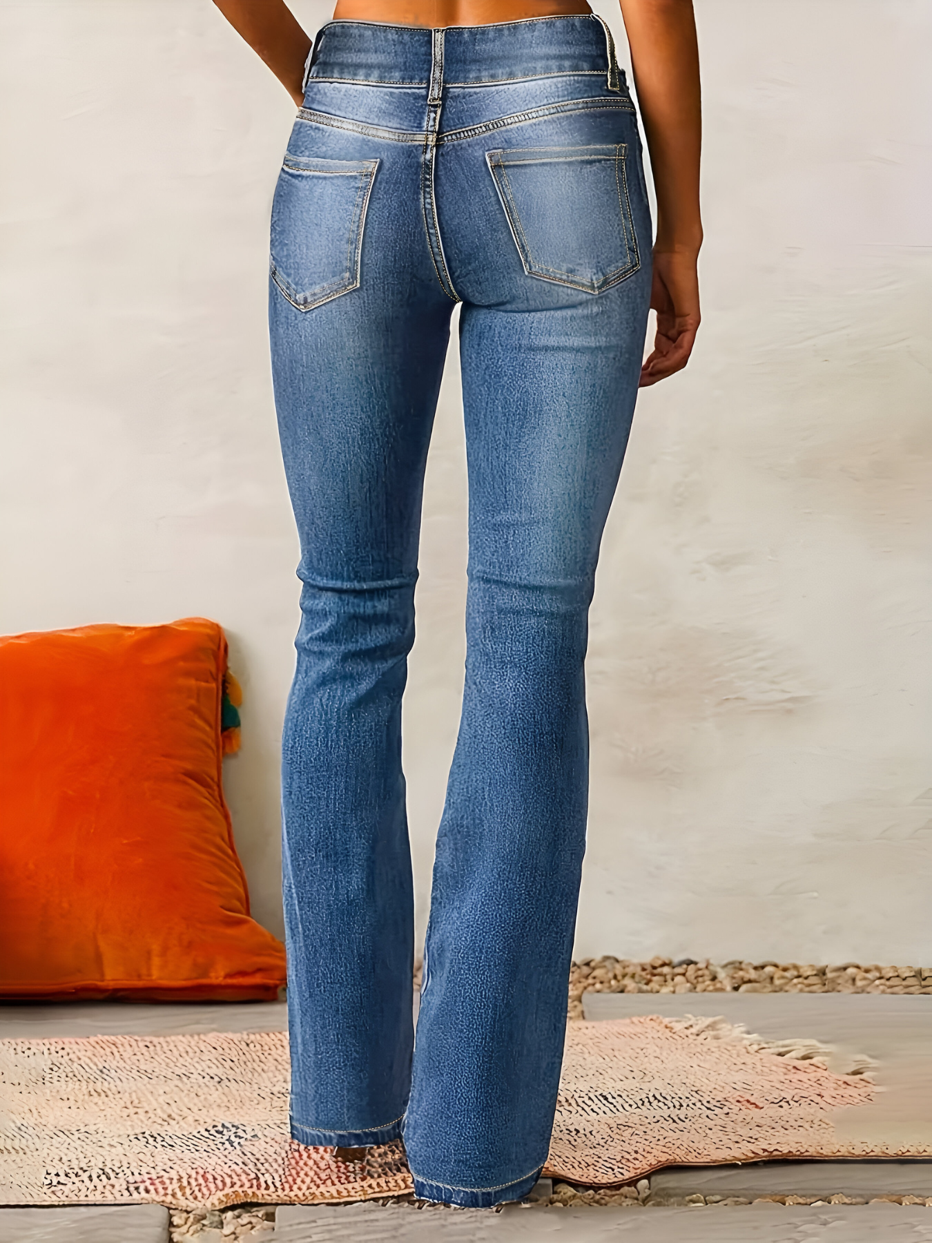 Isabel™ – Højtaljede Udbukede Jeans