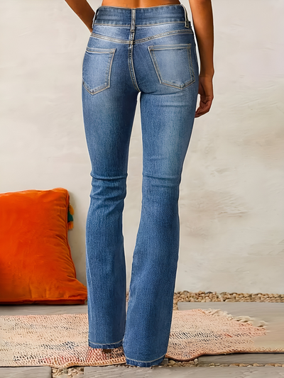 Isabel™ – Højtaljede Udbukede Jeans