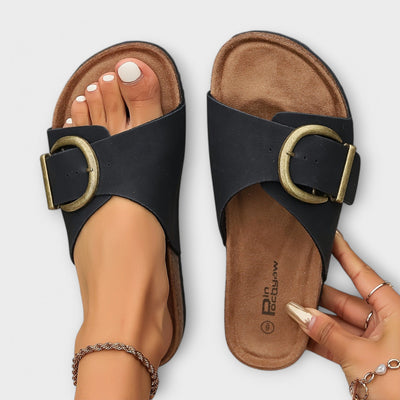 Joanna | Stilfulde Buckle Slide Sandaler