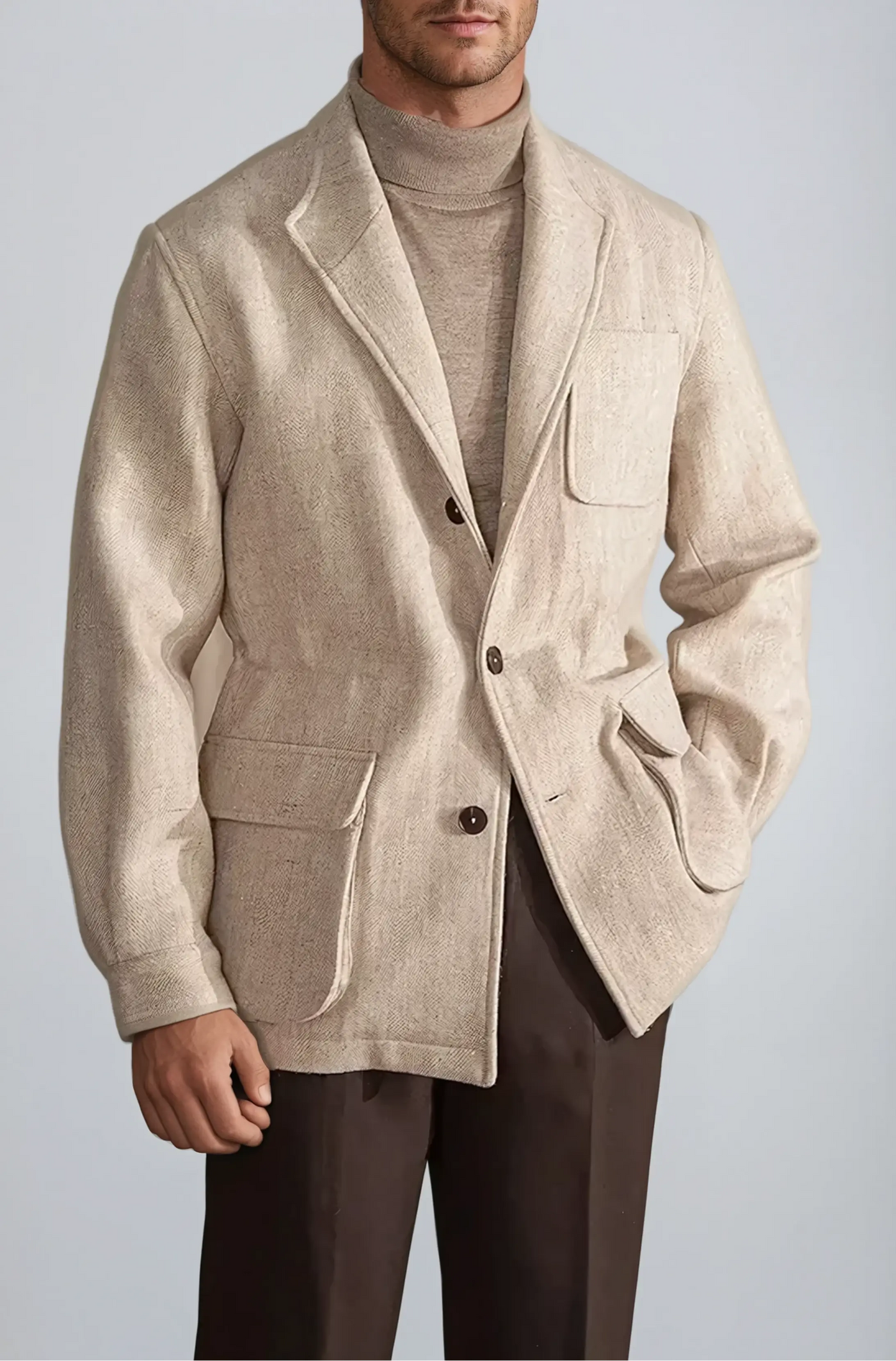 Louis | Uldjakke Beige