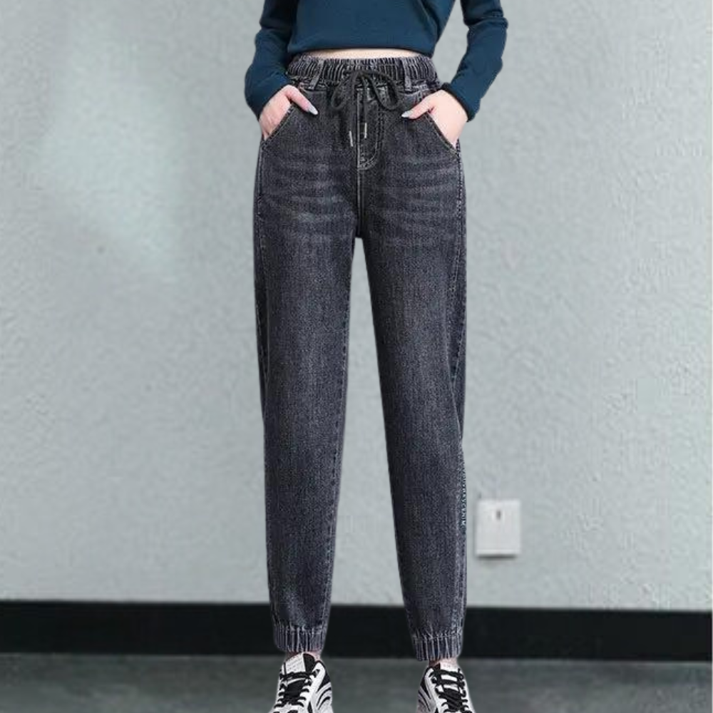 Louise | Stilfulde Denim Jogger Bukser