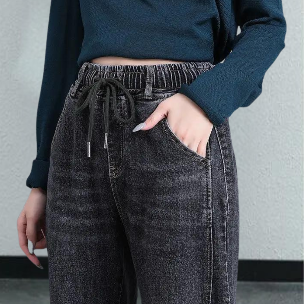 Louise | Stilfulde Denim Jogger Bukser