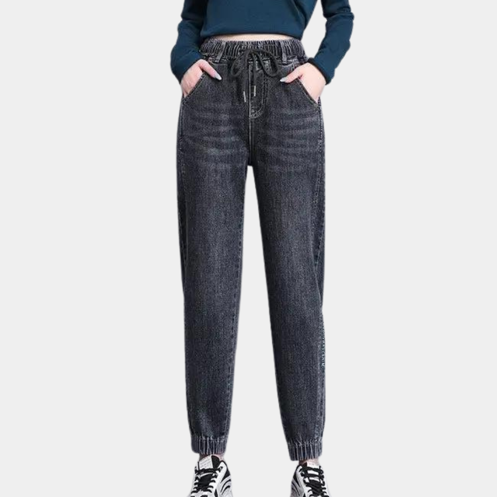 Louise | Stilfulde Denim Jogger Bukser