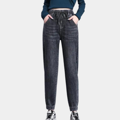 Louise | Stilfulde Denim Jogger Bukser