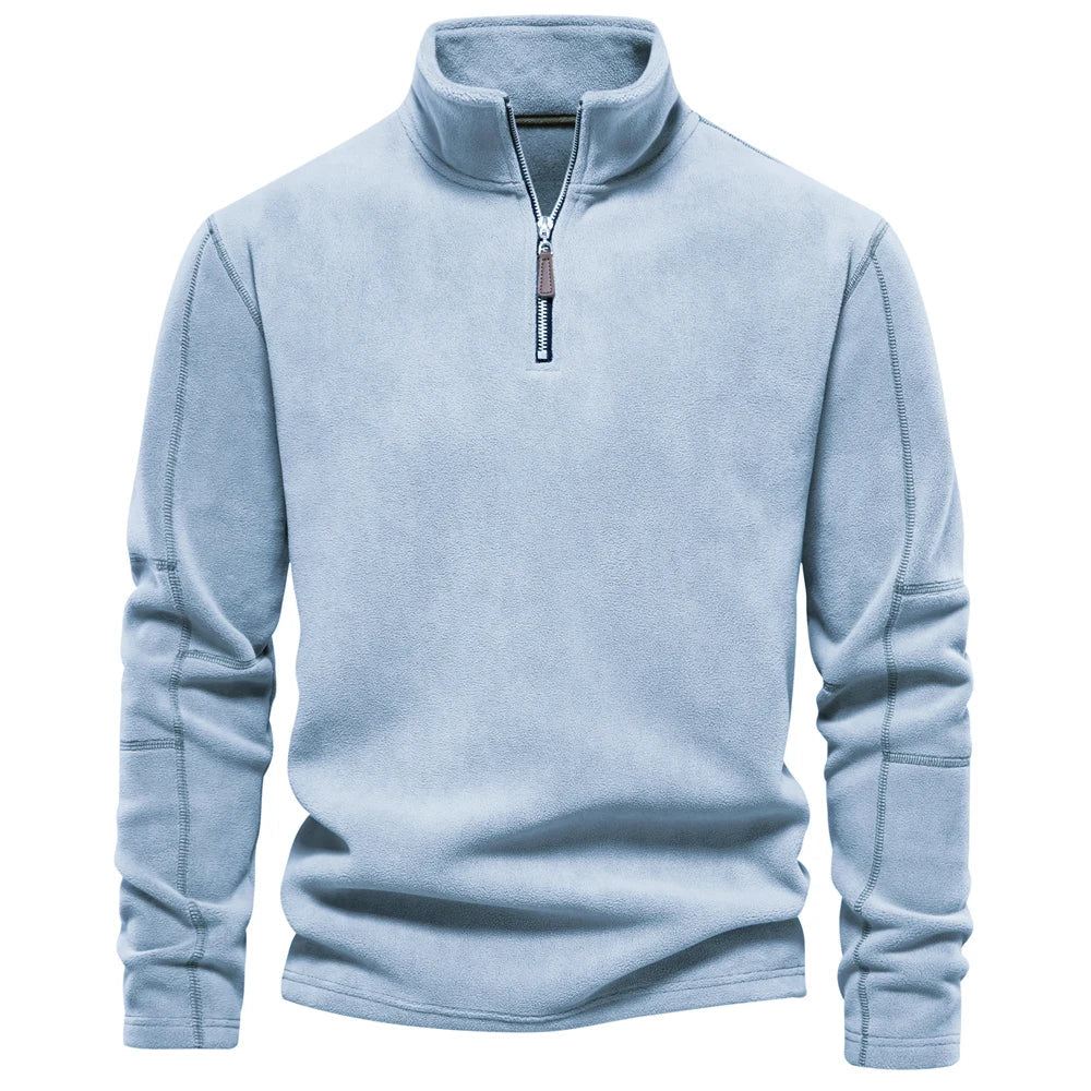 Henrik | Varm fleece krave sweatshirt