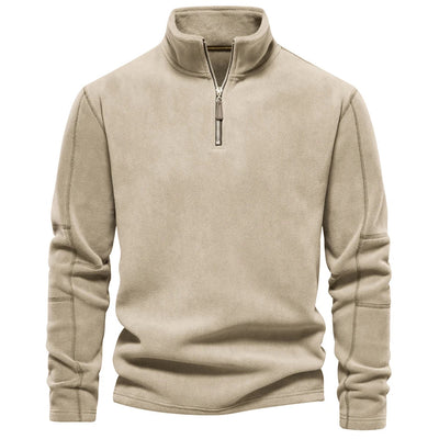 Henrik | Varm fleece krave sweatshirt