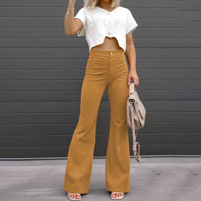 Stine | Stilfulde High-Waist Flared Bukser