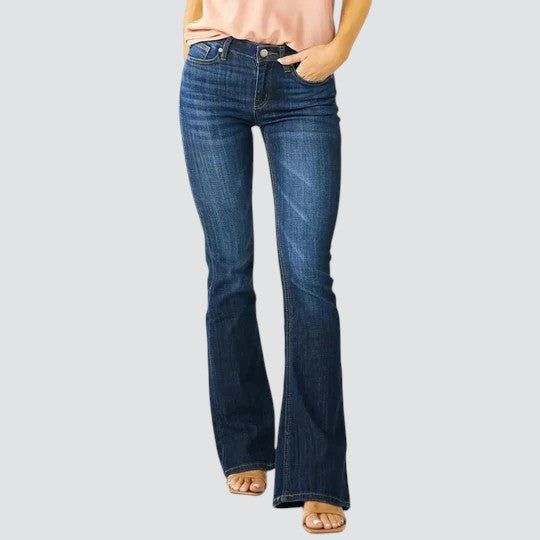 Janina | Stilfulde Højtaljede Flare Bukser