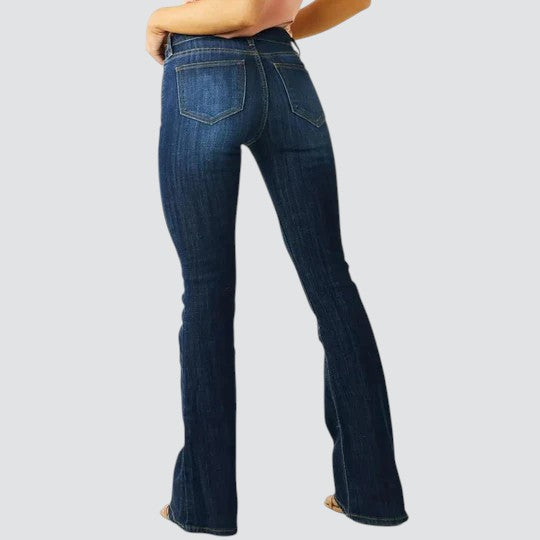 Janina | Stilfulde Højtaljede Flare Bukser